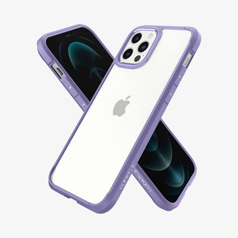 ACS01618 - iPhone 12 Pro Max Case Ultra Hybrid in crystal clear showing the back